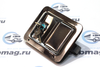 Замок врезной автомобильный, клавишный 140х108