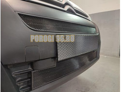 Защита радиатора Citroen Berlingo 2015- black низ