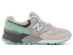 New balance 999 серые с бирюзовым женские (36-40) Арт. 005МF