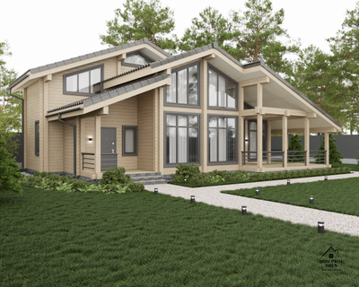 "Уютный Минимализм": Компактный Двухэтажный Дом 148 м²