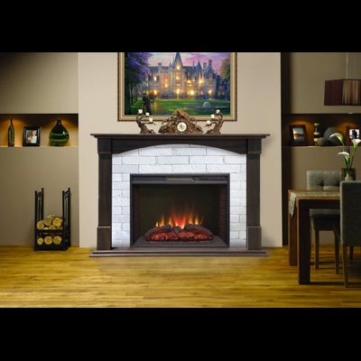 Электрокамин Квинт BL с очагом Sparta 25.5 LED