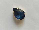 Стразы в золоте' тёмный сапфир 10×14