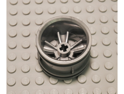 !АНАЛОГ! Wheel 30.4mm D. x 20mm with No Pin Holes and 5 Large Spokes, Flat Silver (42716 / 6250349) / 4 шт.