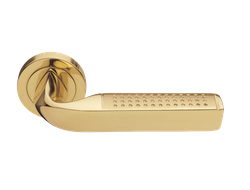 Дверные ручки Morelli Luxury MATRIX OSA/OTL Цвет - Матовое золото/золото