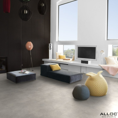Декор ламината Alloc Original Stone Доломит 4578 в интерьере комнаты