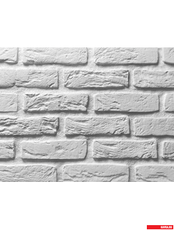 Гипсовая плитка "Кирпич Кенигсберг", цвет Арктика