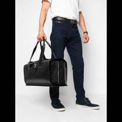 Кожаная дорожная сумка Gavardo Premium black (арт. 
4043-51)