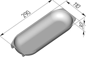 Форма Батонница 290 х 110 х 30 мм