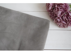 Натуральная замша серо-бежевый