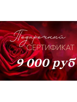 Подарочный Сертификат на сумму 9 000 руб