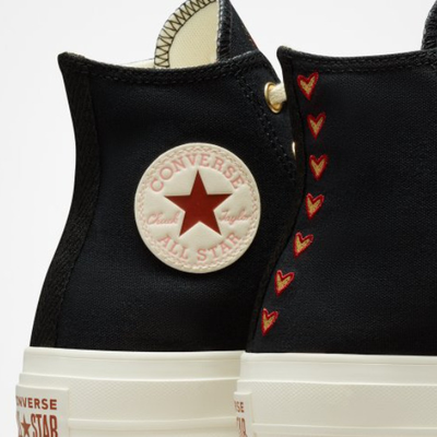 Весна-осень коллекция черные Кеды Converse Chuck Taylor All Star Lift A05138C
