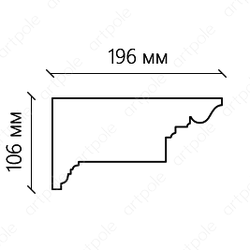 Карниз орнаментальный SK37