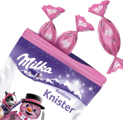 Новогодние шарики Milka Bonbons Knister - с Взрывной Карамелью