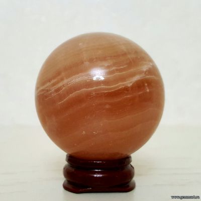 Мраморный оникс (кальцит), шар. Иран. Около 49мм.