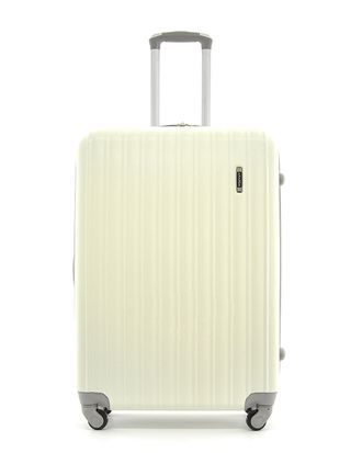 Пластиковый чемодан ABS белый размер L