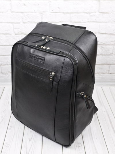 Кожаный рюкзак Cossira black (арт. 3048-01)