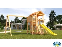 Детская площадка Савушка Мастер 2 с качелями Гнездо 1 метр