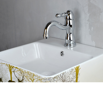 Смеситель для раковины Bronze de Luxe Tiffany 1901СR (хром)