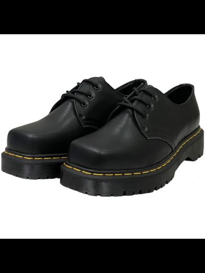 DR MARTENS 1461 BEX SMOOTH LEATHER SQUARE OXFORD BLACK