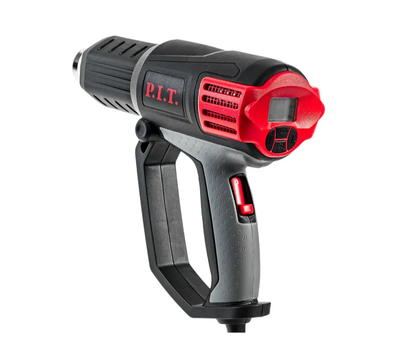 Фен технический P.I.T. PHG2001-C (2 кВт, кейс, 50-650°С, возд. поток 250-500л/мин, цифр.дисп, керам.нагр.э)