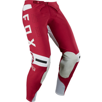 Штаны FOX кроссовые Flexair Preest Pant Dark Red, цвет Красный/Белый доставка по РФ и СНГ