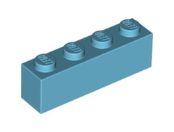 Brick 1 x 4, Medium Azure (3010 / 6036238)
