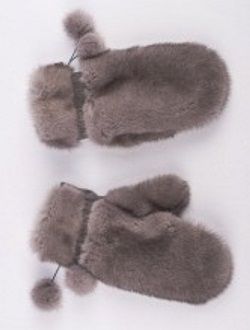 Рукавицы, варежки детские натуральный мех норка Арт. ДВ-008