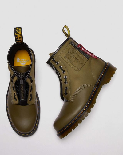 Ботинки Dr Martens 1460 Ben Alpha Industries Nylon Olive