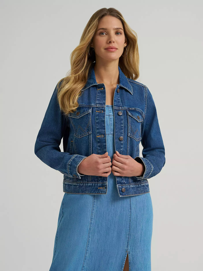 Куртка Wrangler® Women's Western Unlined Denim Jacket