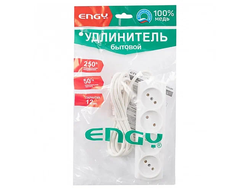 СКР Удлинитель ENGY "Премиум"    3м/4роз. (ПВС 2х0,75)