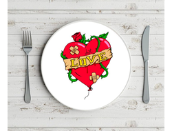 Тарелка для влюбленных, на 14 февраля №11