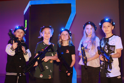 Активный отдых для школьников в лазертаге с банкетным залом, дискотекой и ведущим, Петрозаводск (Заводская)