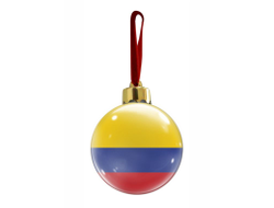 Новогодний ёлочный шар Колумбия