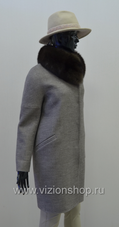 ArtiModa Артимода 1739 пальто серое