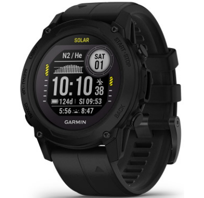 Умные часы Garmin Descent G1 Solar, черный
