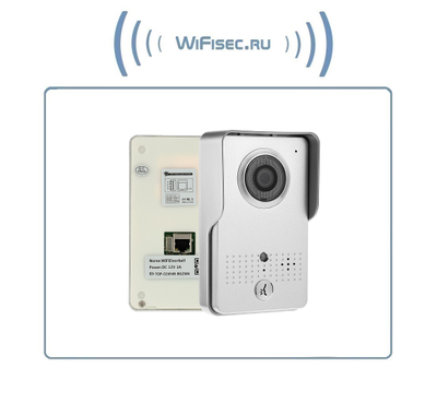 WiFi/LAN вызывная панель видеодомофона, интерком связь с активным подавлением шума, открытие замка через мобильное приложение, VGA. до - 20 град.С.