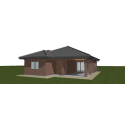 Одноэтажный дом с двумя спальнями 102м² (S49)