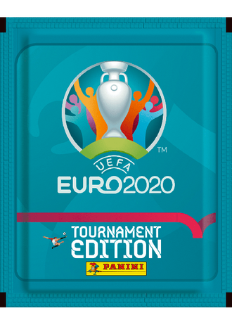 Пакет наліпок (наклейок, стікерів) Panini (Паніні) UEFA EURO 2020 (Евро 2020) 1 пакет - 5 наклейок