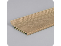 Плинтус Vilo Linela из ПВХ 410 Дуб Аделаида с мягким краем 16х80х2000 мм.