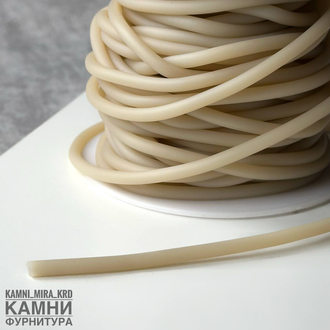 Шнур каучук матовый, цвет и размер в ассортименте, цена за метр