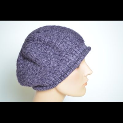 Кепка берет Vizio 4122 B W сиреневая