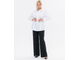 Женская свободная туника-рубашка из хлопка арт. 2938603 (цвет белый) Размеры 50-76