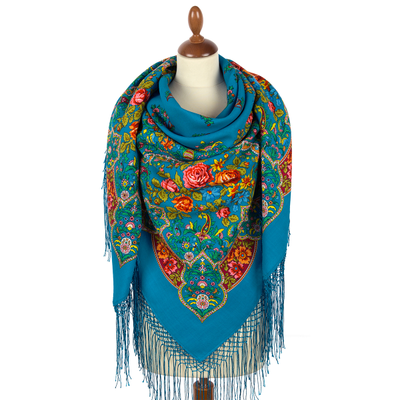 Павловопосадский платок Медальоны 928-013