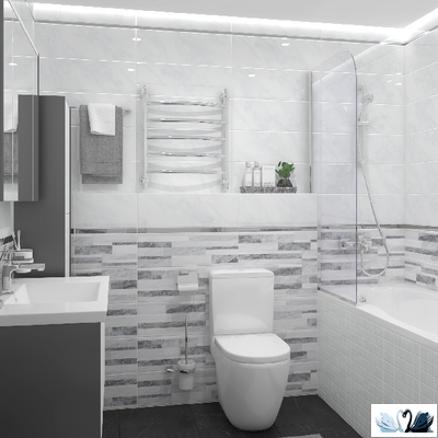 Плитка настенная Laparet Royal белый 20 х 60 см