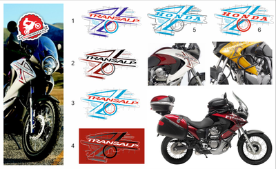 Наклейки на мотоцикл honda transalp #329