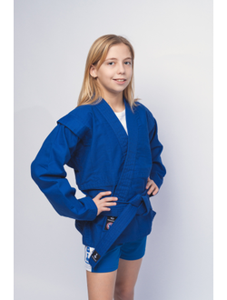 Куртка для самбо ВФС BRAVEGARD Победа Junior синяя