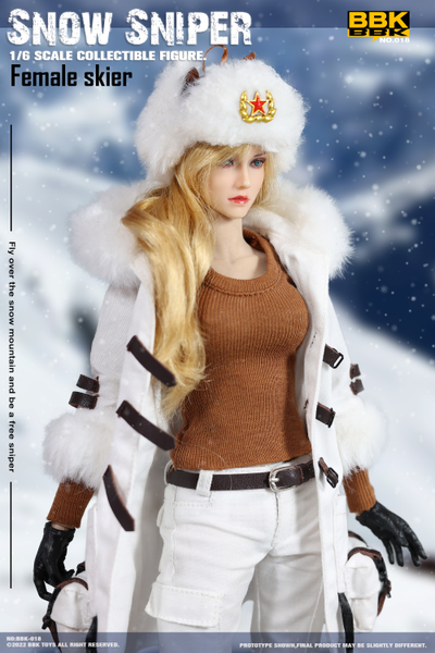Лыжница-снайпер - КОЛЛЕКЦИОННАЯ ФИГУРКА 1/6 scale Snow Sniper (BBK018) - BBK