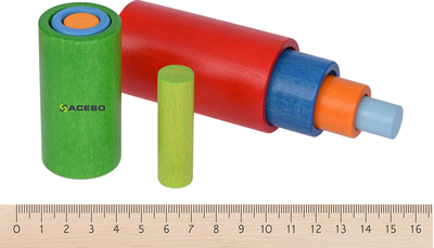Цветная башня Игра на распознавание цвета формы размер Игра развитие тактильного восприятия