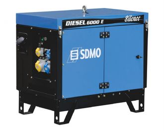 Дизельный генератор SDMO DIESEL 6000 E SILENCE (5.2 кВт)
