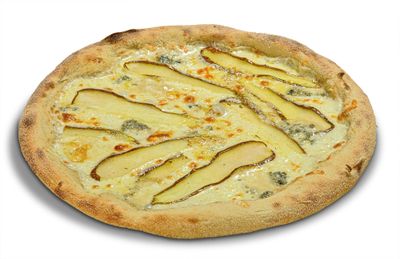 Пицца с грушей  и горгонзолой